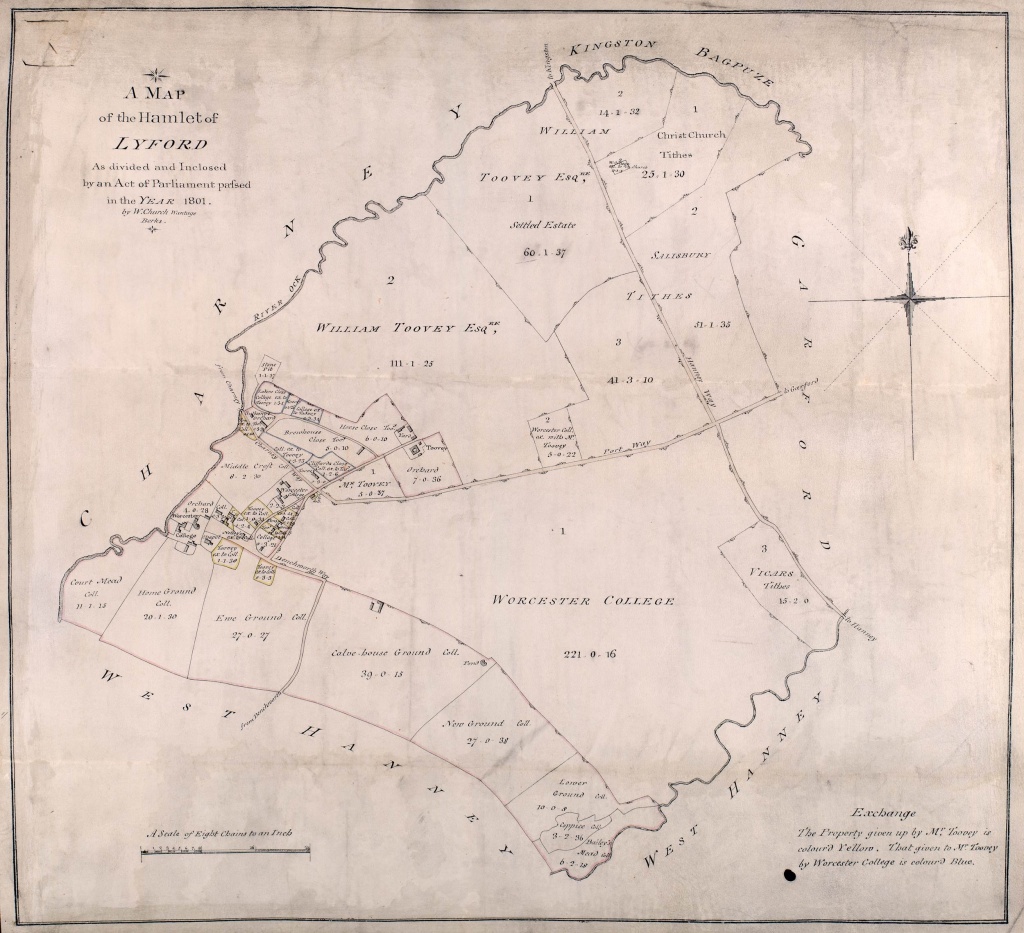 Lyford Enclosure Map Hanney History Group